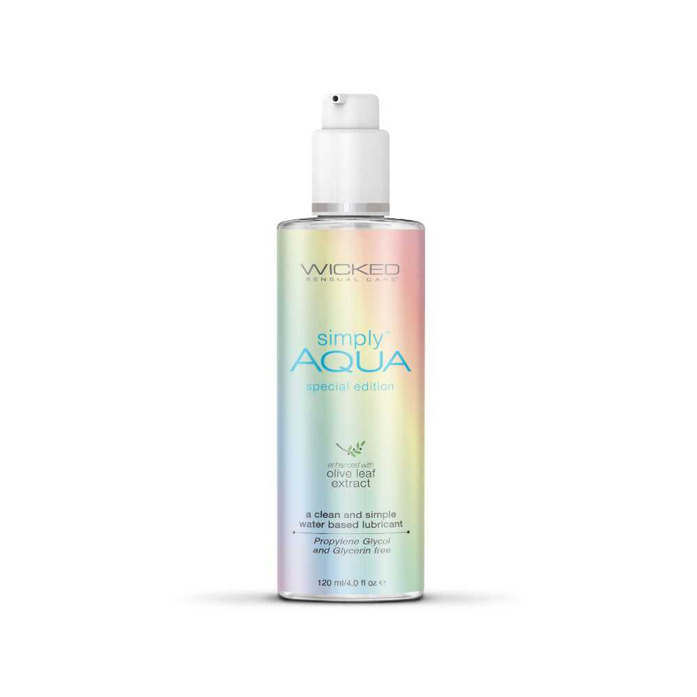 Simply Aqua Water Based Lubricant - 4 Fl. Oz. - Special Edition Luxe Ember Essentials
