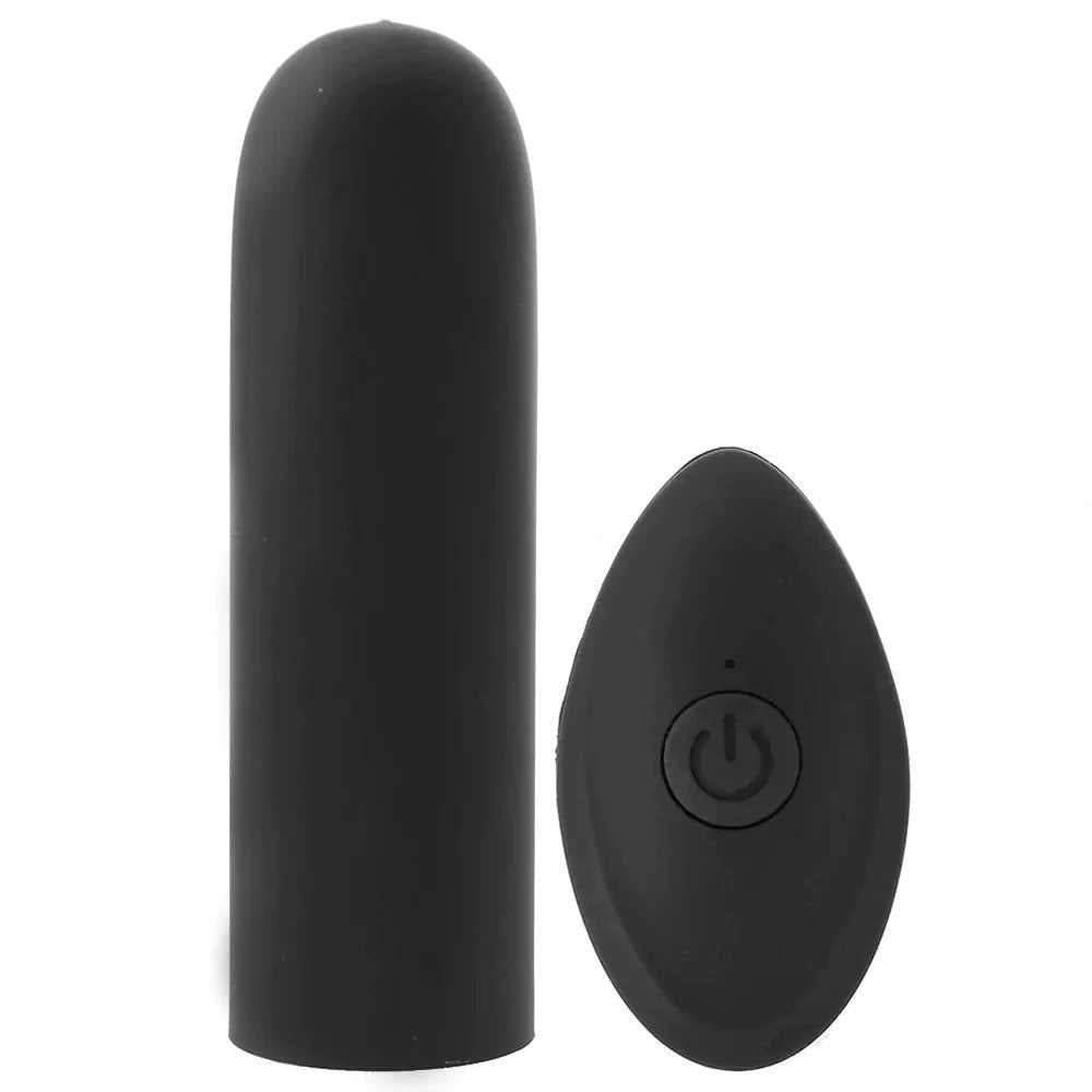 Pink Pussycat Vibrating Remote Control Bullet - Black Luxe Ember Essentials