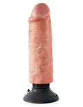 King Cock 6-Inch Vibrating Cock - Light Luxe Ember Essentials