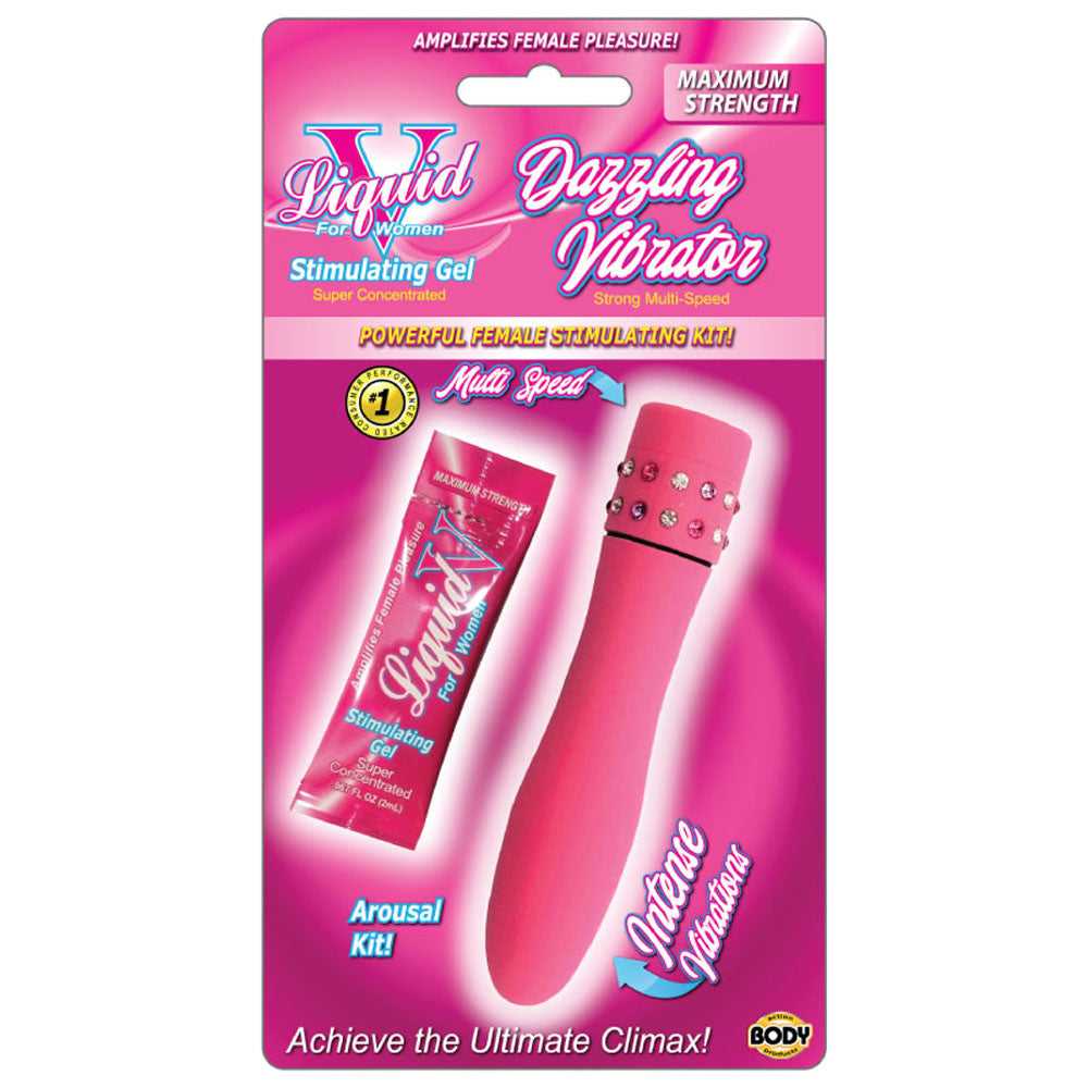 Liquid v Dazzling Vibrator Kit Luxe Ember Essentials