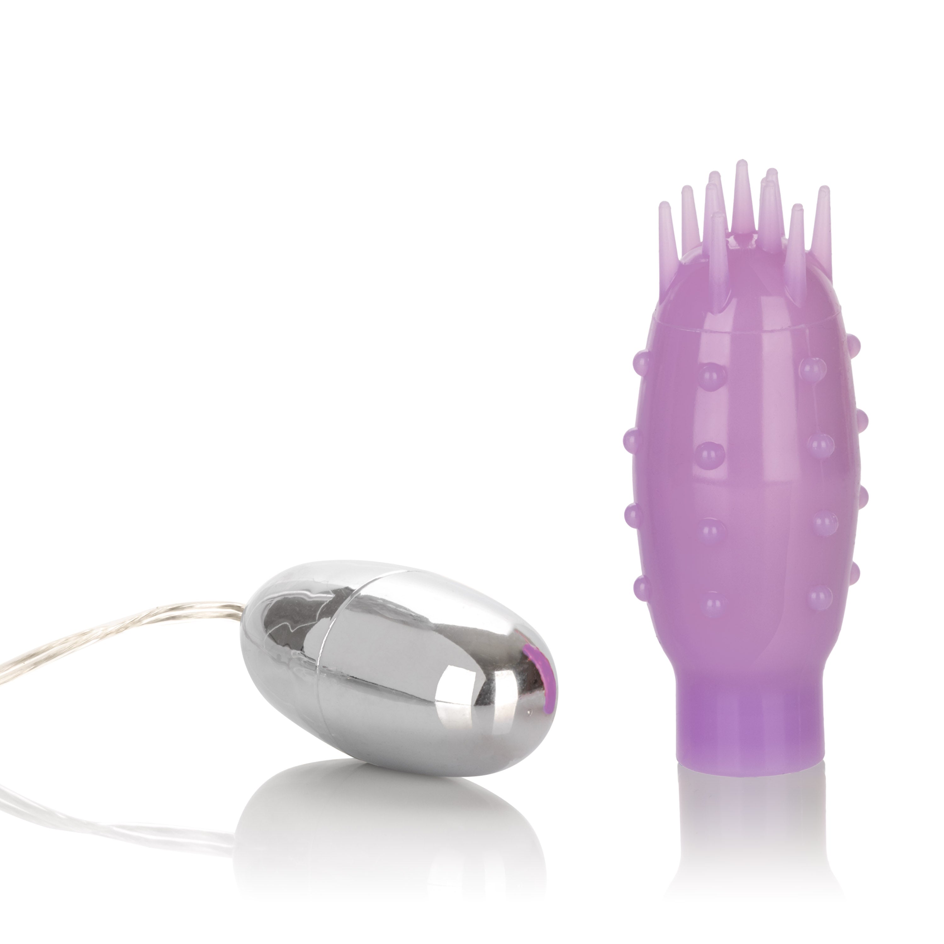 Silicone Slims Vibrating Nubby Bullet - Purple Luxe Ember Essentials