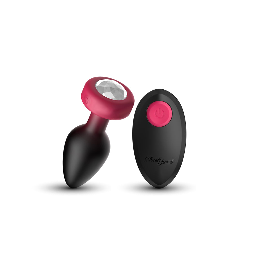 "Eluxe Vibrating Clr Gem Rbyombre Plug Md With Remote VB-CC9155"