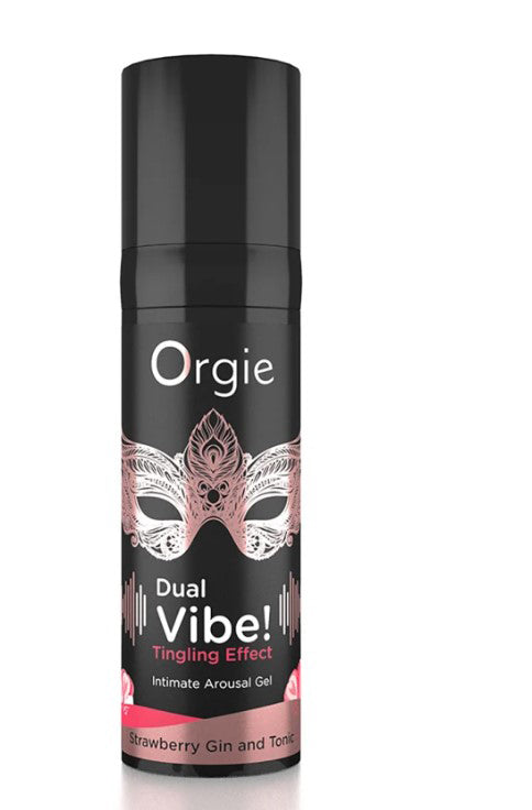 "Dual Vibe Gin and Tonic Strawberry Kissable Liquid Vibrator 15ml CC-OG-17595"