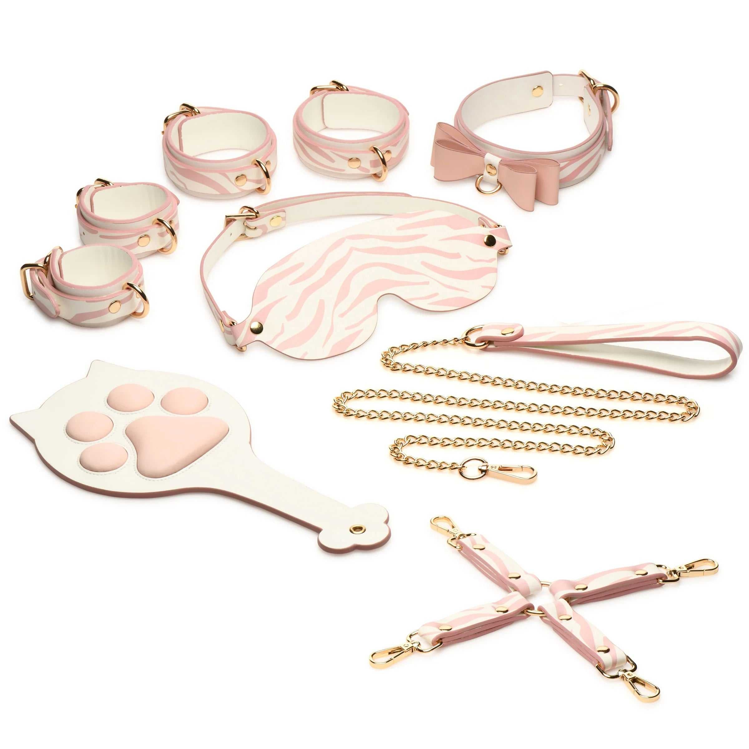 Pink Kitty Bondage Set - White/pink Luxe Ember Essentials