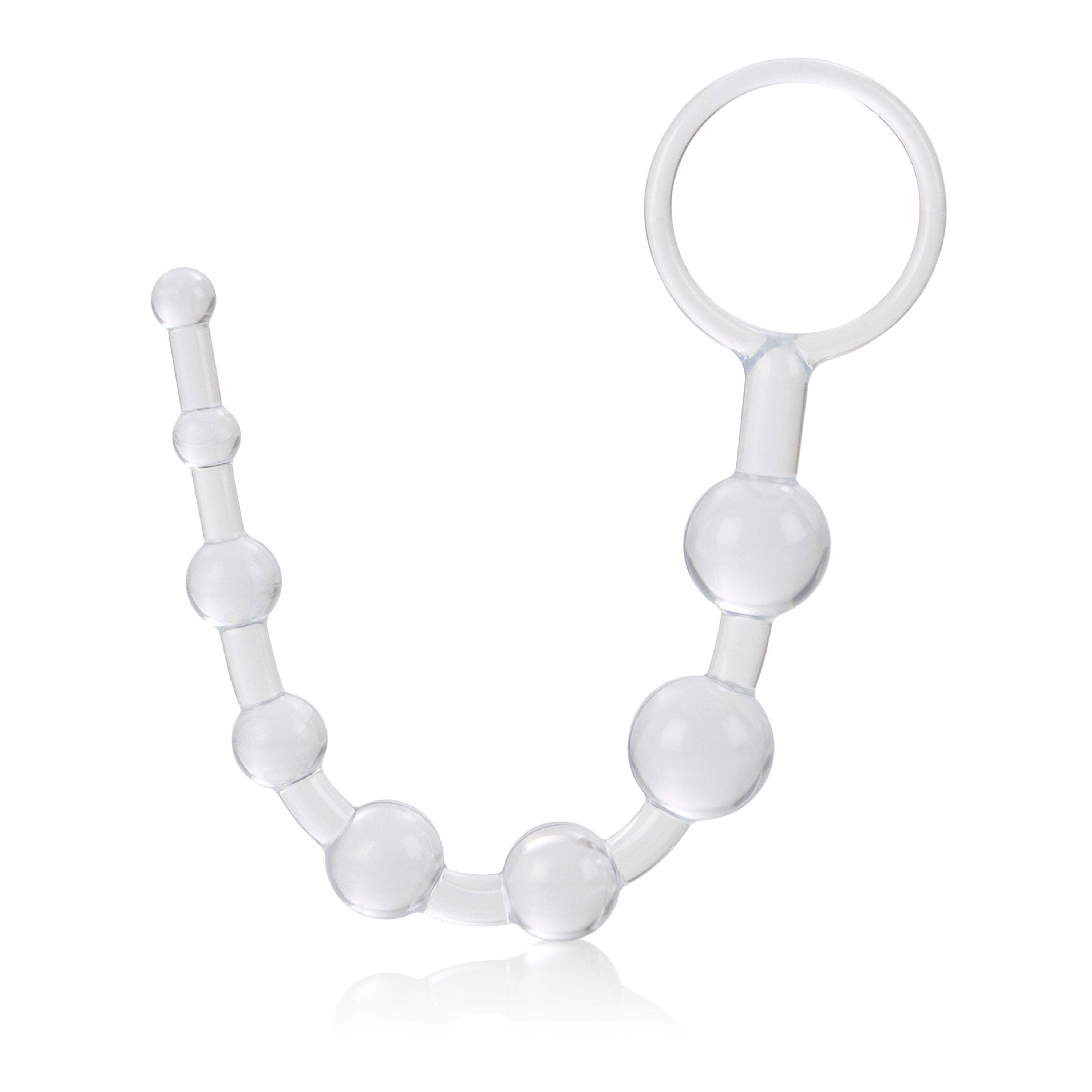 Anal 101 Intro Beads - Clear Luxe Ember Essentials