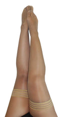 Jenny - Champagne Thigh High - Size D - Nude Luxe Ember Essentials