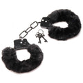 Cuffed in Fur Furry Handcuffs - Black Luxe Ember Essentials