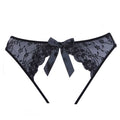 Adore Sheer Teaz Panty - One Size - Black Luxe Ember Essentials