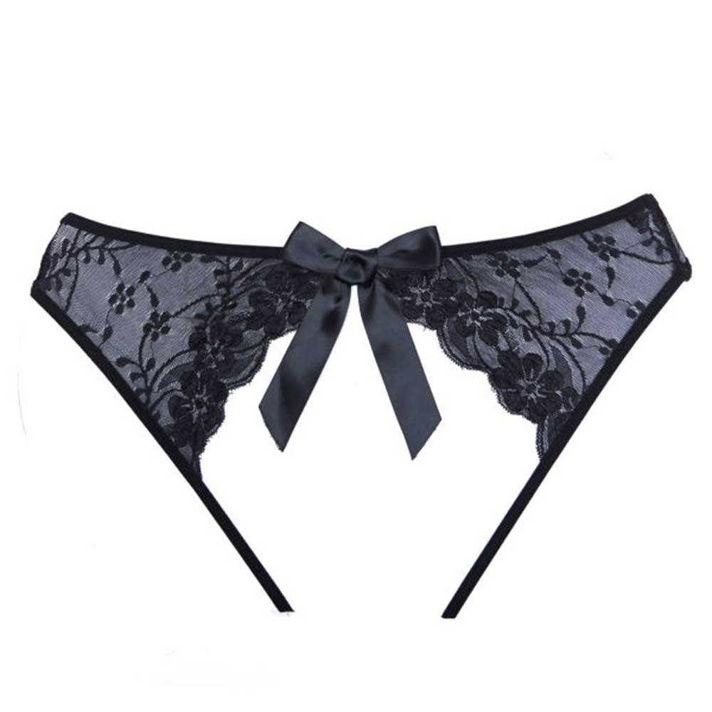 Adore Sheer Teaz Panty - One Size - Black Luxe Ember Essentials