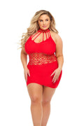 Rich B Phase Dress - Queen Size - Red Luxe Ember Essentials