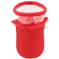 Lily Lover Sucking and Vibrating Clitoral Stimulator- Red Luxe Ember Essentials