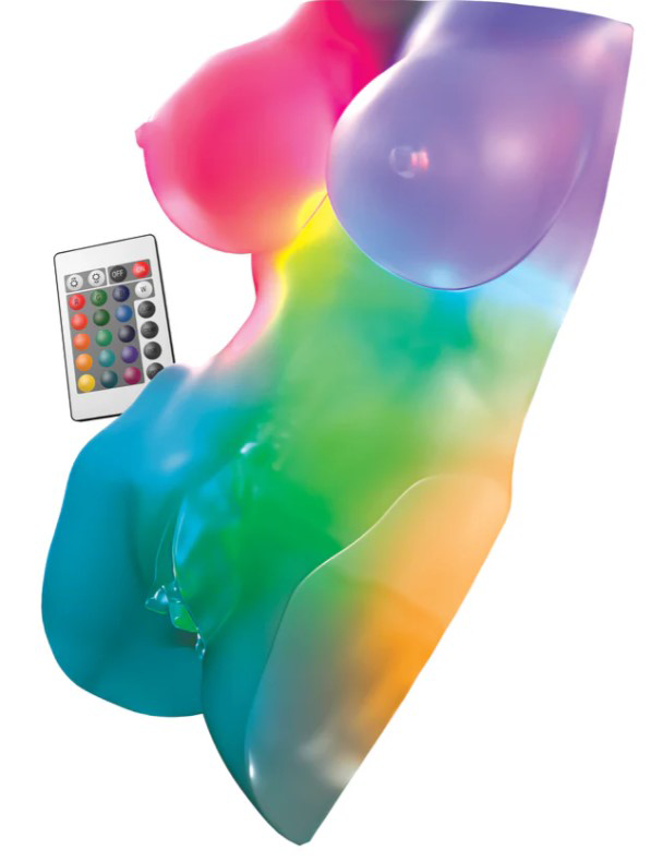 "Pdx Elite After Dark Series Go-Go Bator Led Mega Masturbator - Frosted PDRD634-20"