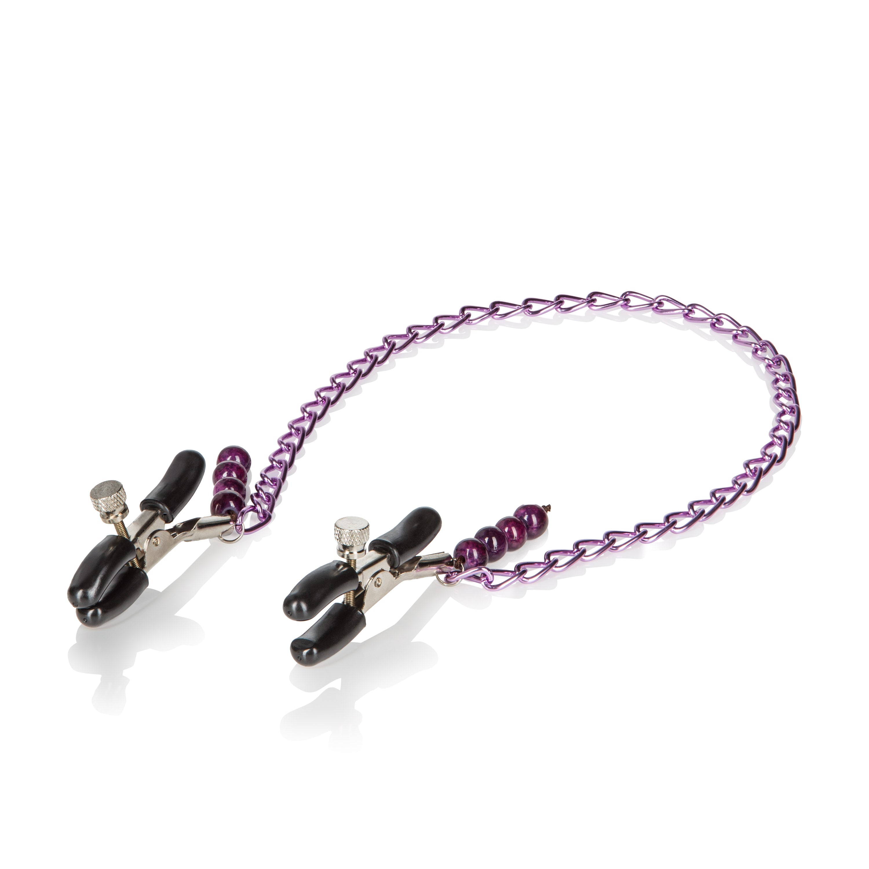 Purple Chain Nipple Clamps Luxe Ember Essentials