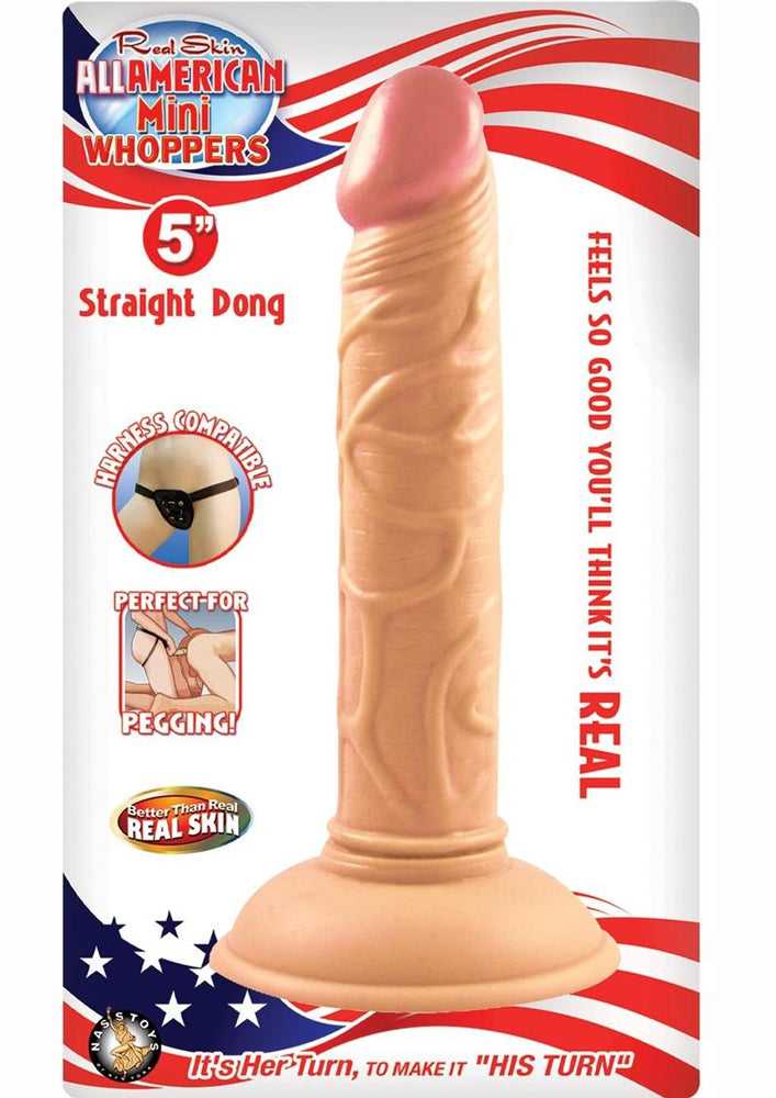 All American Mini Whoppers 5-Inch Straight Dong - Flesh Luxe Ember Essentials