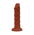 Suga-Daddy 9.5 Inch Dong - Brown Luxe Ember Essentials