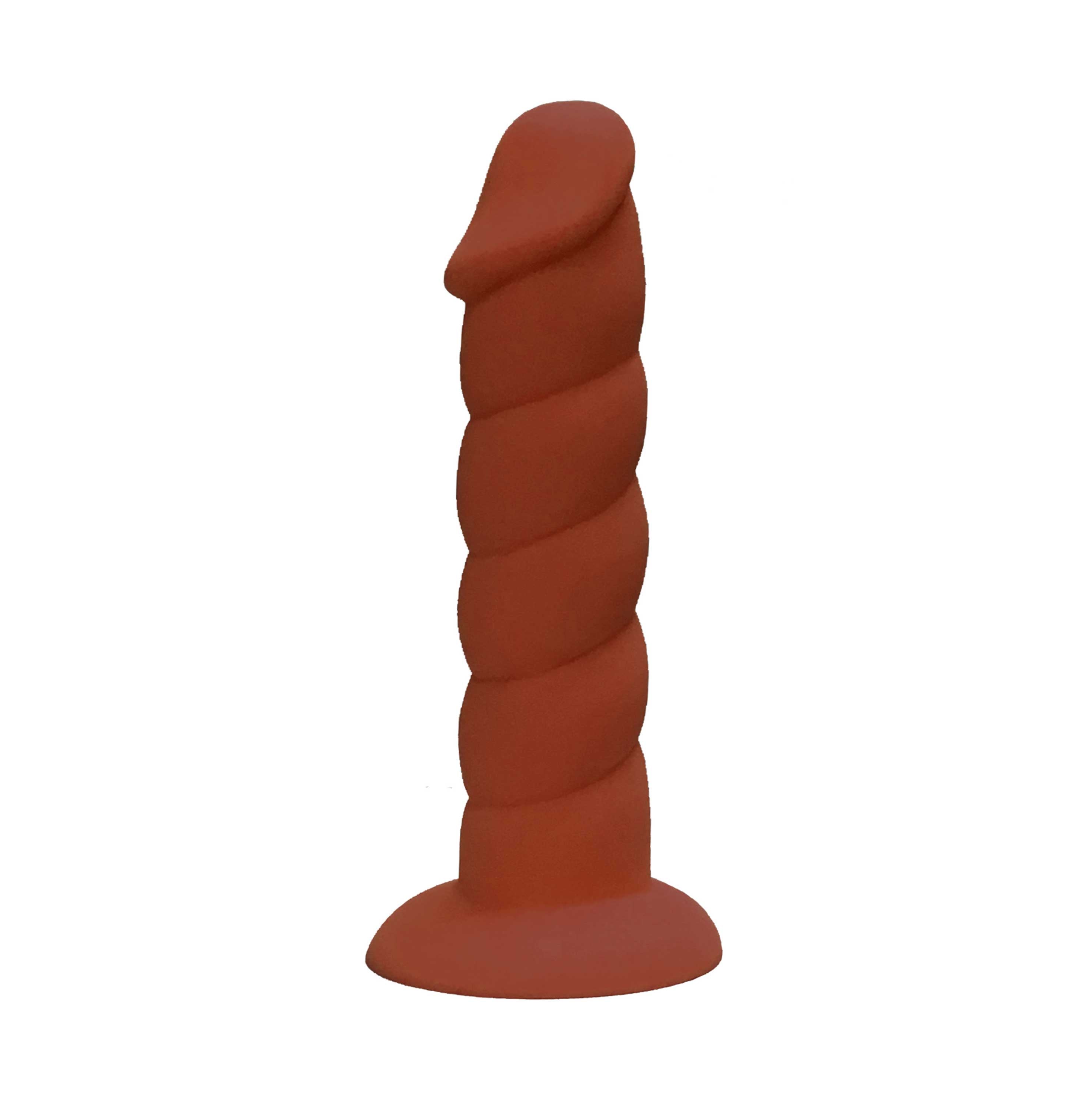 Suga-Daddy 9.5 Inch Dong - Brown Luxe Ember Essentials