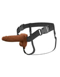 Fantasy X-Tensions Elite 6" Vibrating Hollow Silicone Strap-on - Brown Luxe Ember Essentials