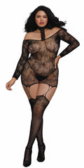 Versatile Garter Dress - Queen Size - Black Luxe Ember Essentials