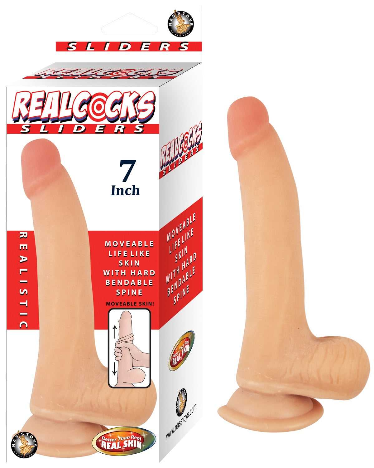 Realcocks Sliders - 7 Inch - Flesh Luxe Ember Essentials