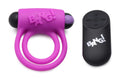 Bang - Silicone Cock Ring and Bullet With Remote Control - Purple Luxe Ember Essentials