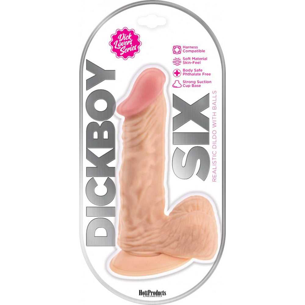 Dick Boy 6 Inch Dildo - Flesh Luxe Ember Essentials