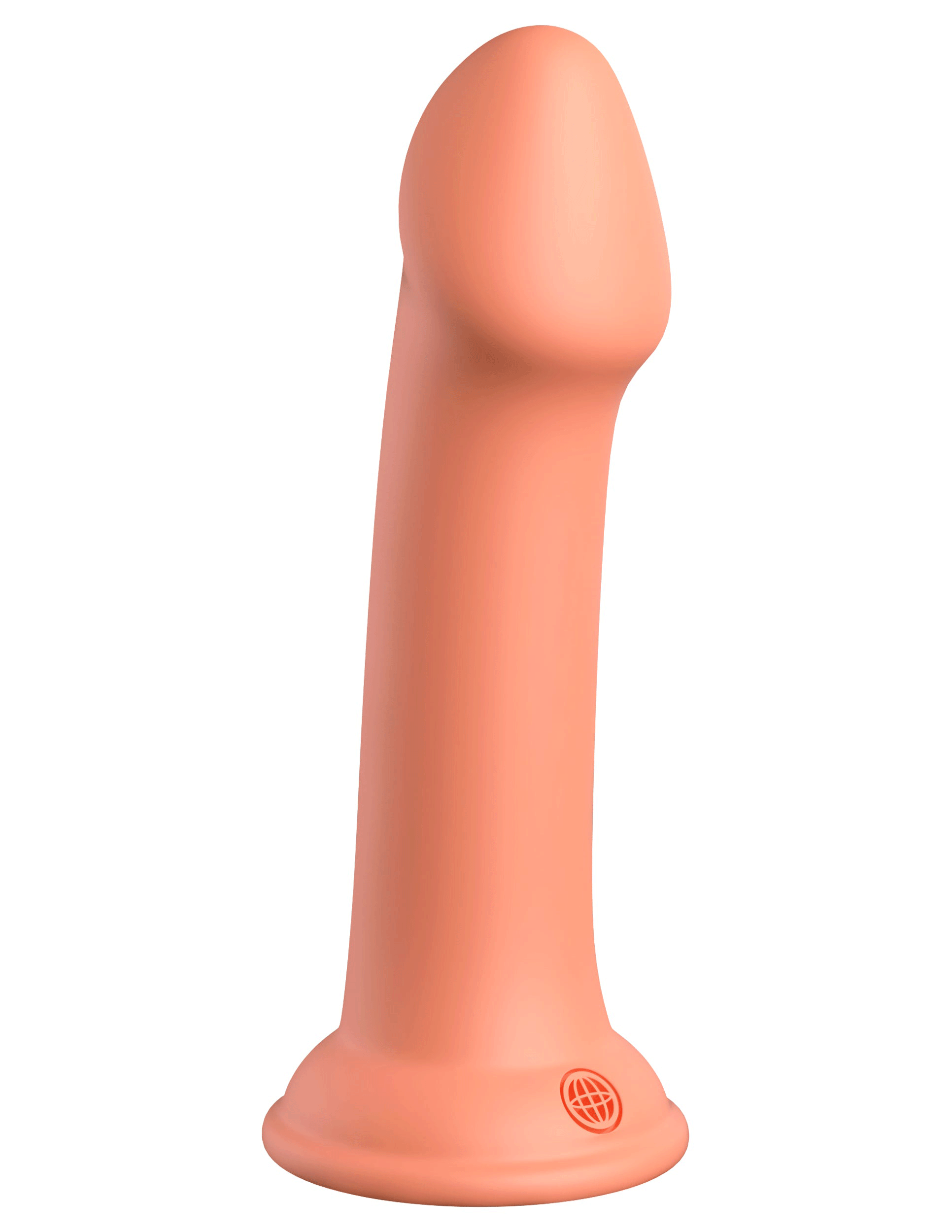 Dillio Platinum - Big Hero 6 Inch Dildo - Peach Luxe Ember Essentials