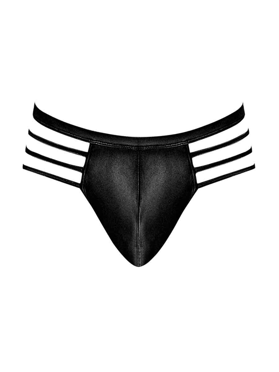 Cage Matte Cage Thong - S/ M - Black Luxe Ember Essentials