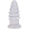 "Crystal Jellies - Anal Twist - 6 Inch Clear DJ0289-11-CD"