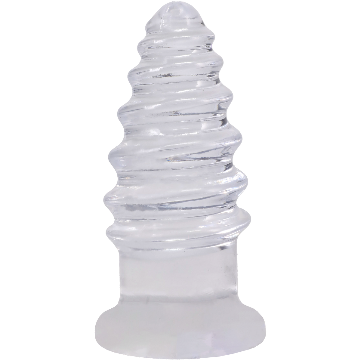 "Crystal Jellies - Anal Twist - 6 Inch Clear DJ0289-11-CD"