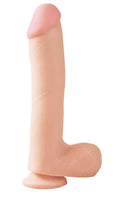 Basix Rubber Works - 10 Inch Dong With Suction Cup - Flesh Luxe Ember Essentials