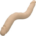 "Silicone Studs Bend and Hold Dual Dong 16 Inch - Ivory SE0256103"