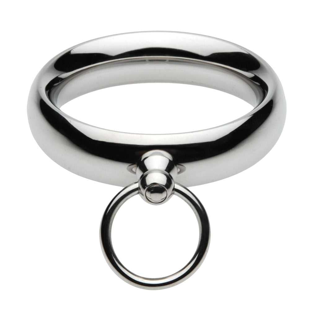 Lead Me Stainless Steel Cock Ring - 1.95 Luxe Ember Essentials