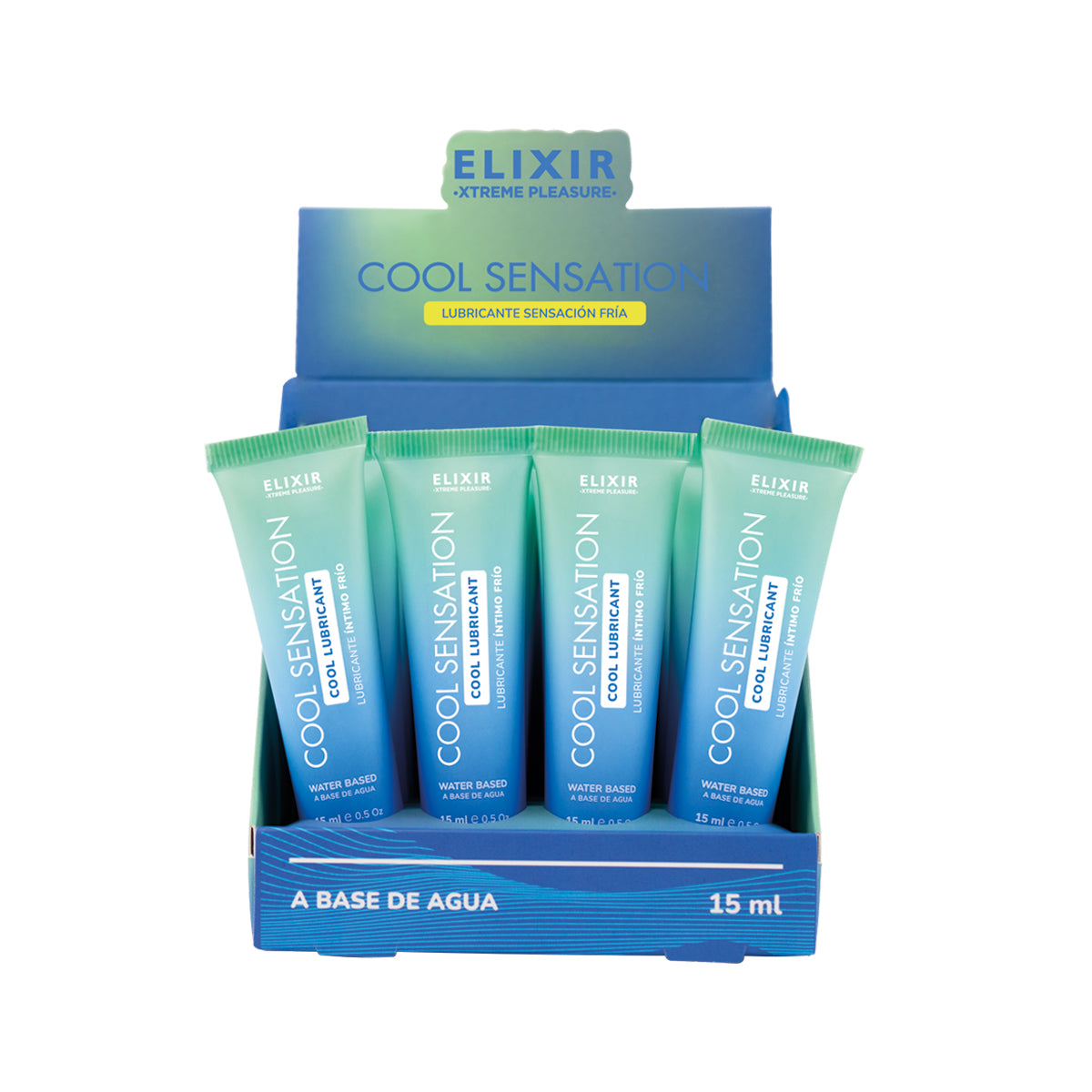 "Elixir Cool Sensation Lubricant 15ml 0,5 Fl Oz 12 Pc Display EX-CLV-003F"