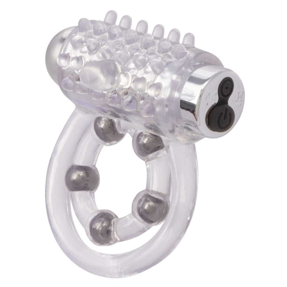 Maximus Enhancement Ring 5 Stroker Beads Rechargeable Clear Luxe Ember Essentials