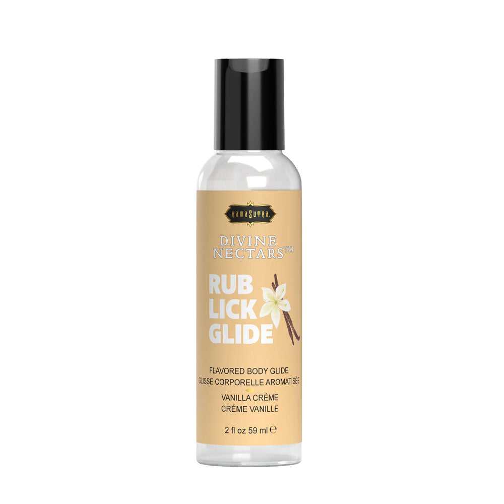 Divine Nectars Flavored Body Glide - Vanilla Creme - 2 Fl. Oz./ 59ml Luxe Ember Essentials