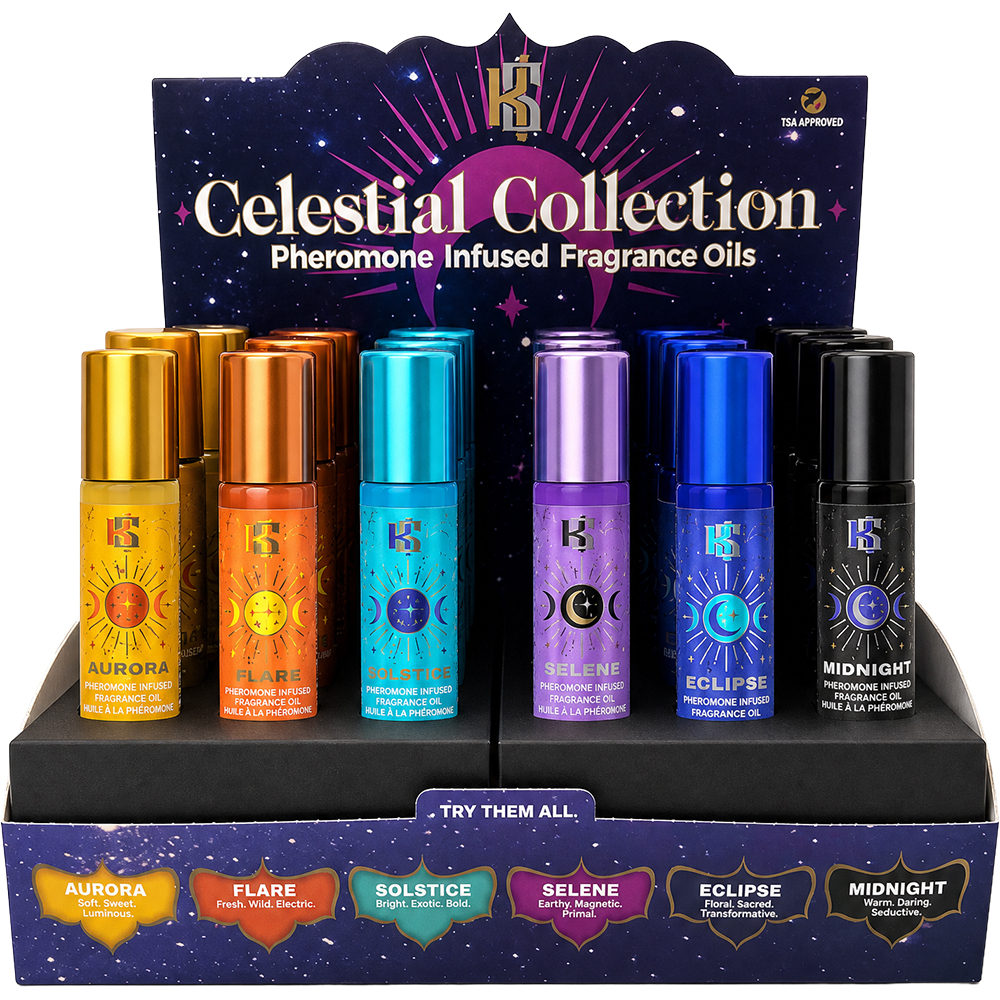 "Celestial Roll-on Pheromone Prepack Display 24 Assorted Roll-Ons KS13040"