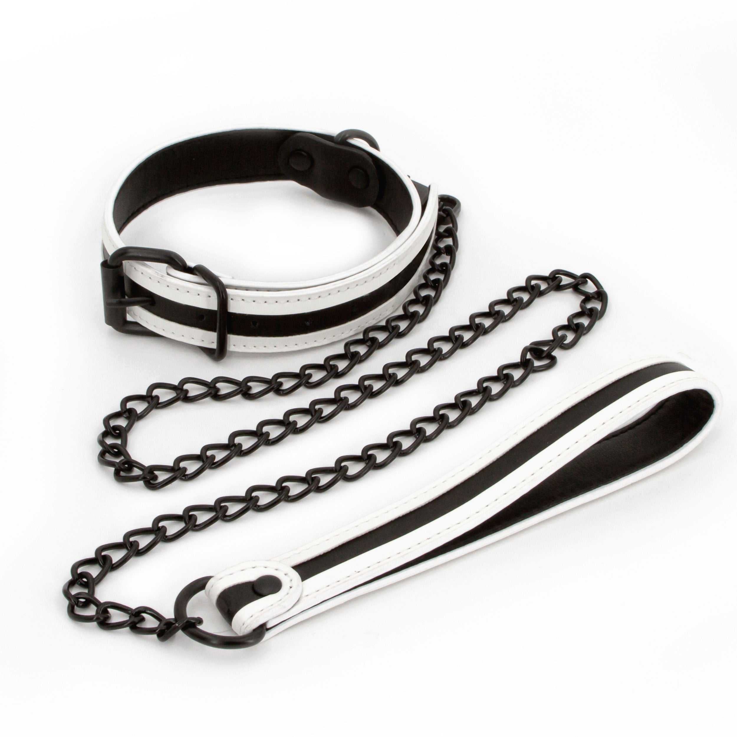 Glo Bondage - Collar and Leash - Green Luxe Ember Essentials