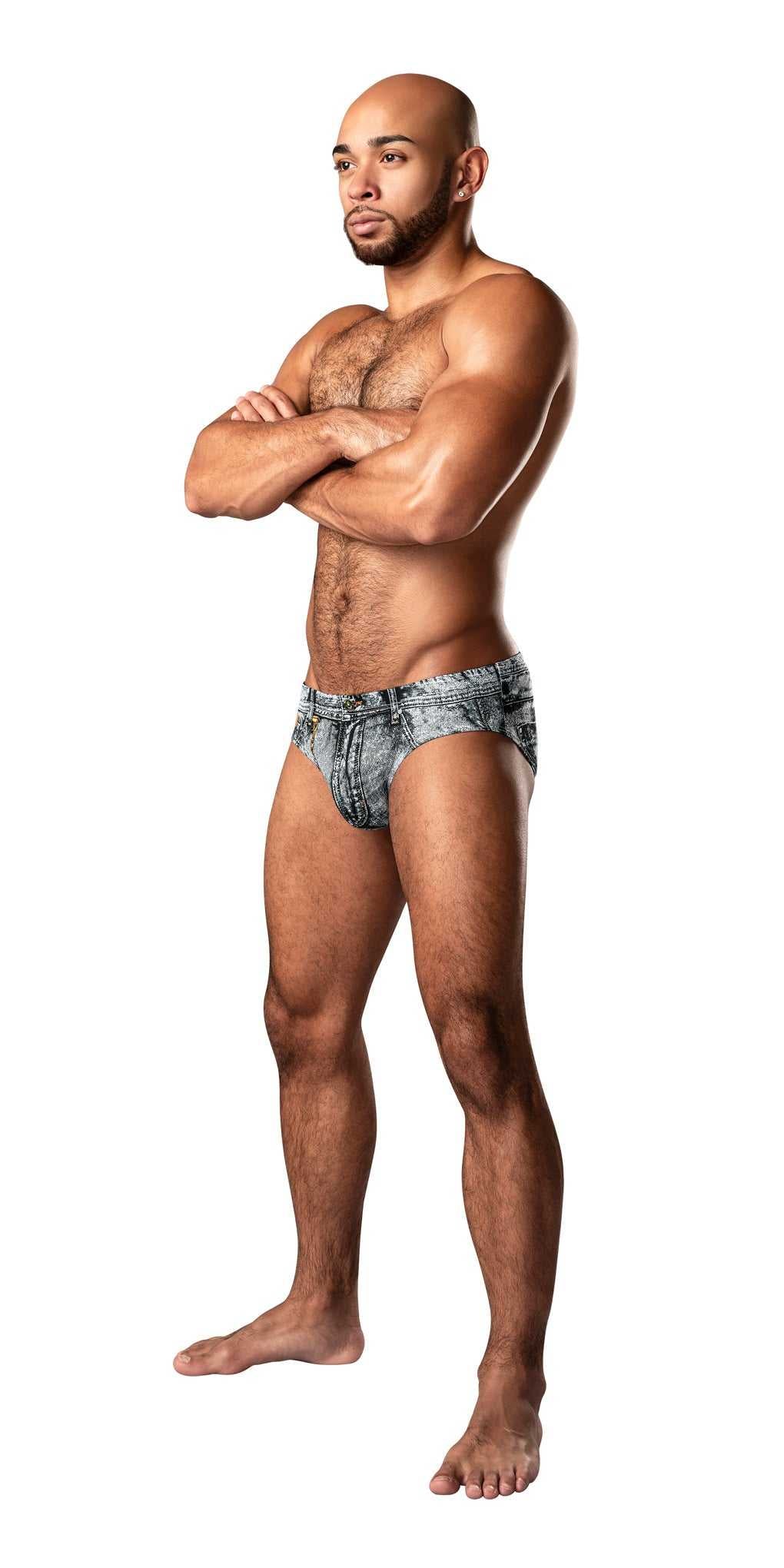 Dirty Denim - Bikini - Small - Denim Luxe Ember Essentials