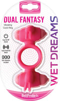 Wet Dreams - Dual Fantasy Cock Ring With Turbo Motors - Pink Luxe Ember Essentials