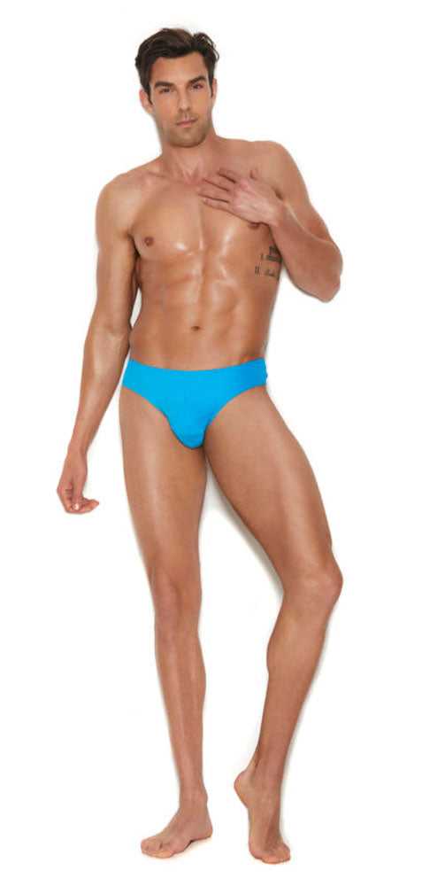 Men's Thong Back Brief - Large/xlarge - Turquoise Luxe Ember Essentials