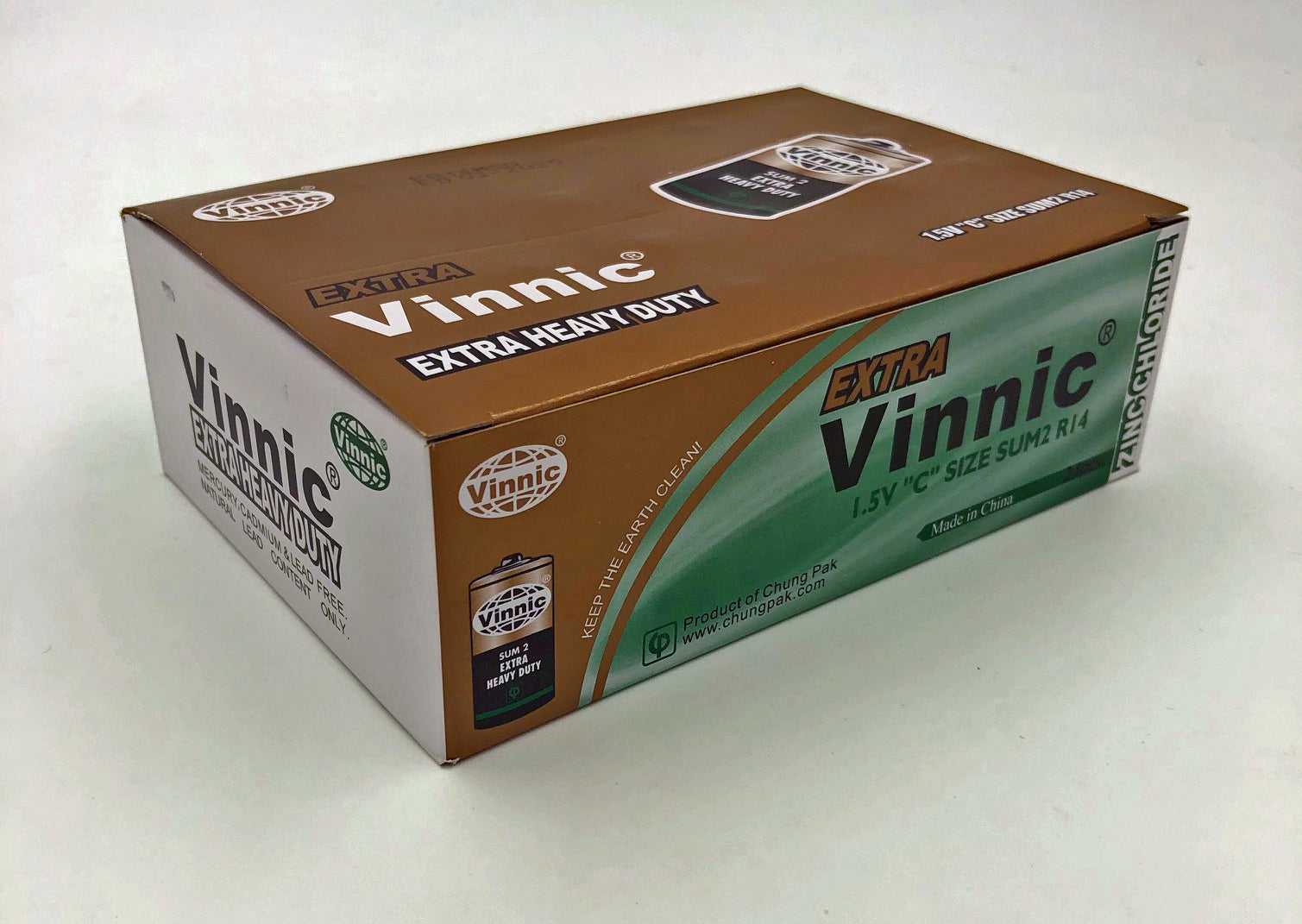 Vinnic Extra Heavy Duty C Batteries - 24 Pcs. Box Luxe Ember Essentials
