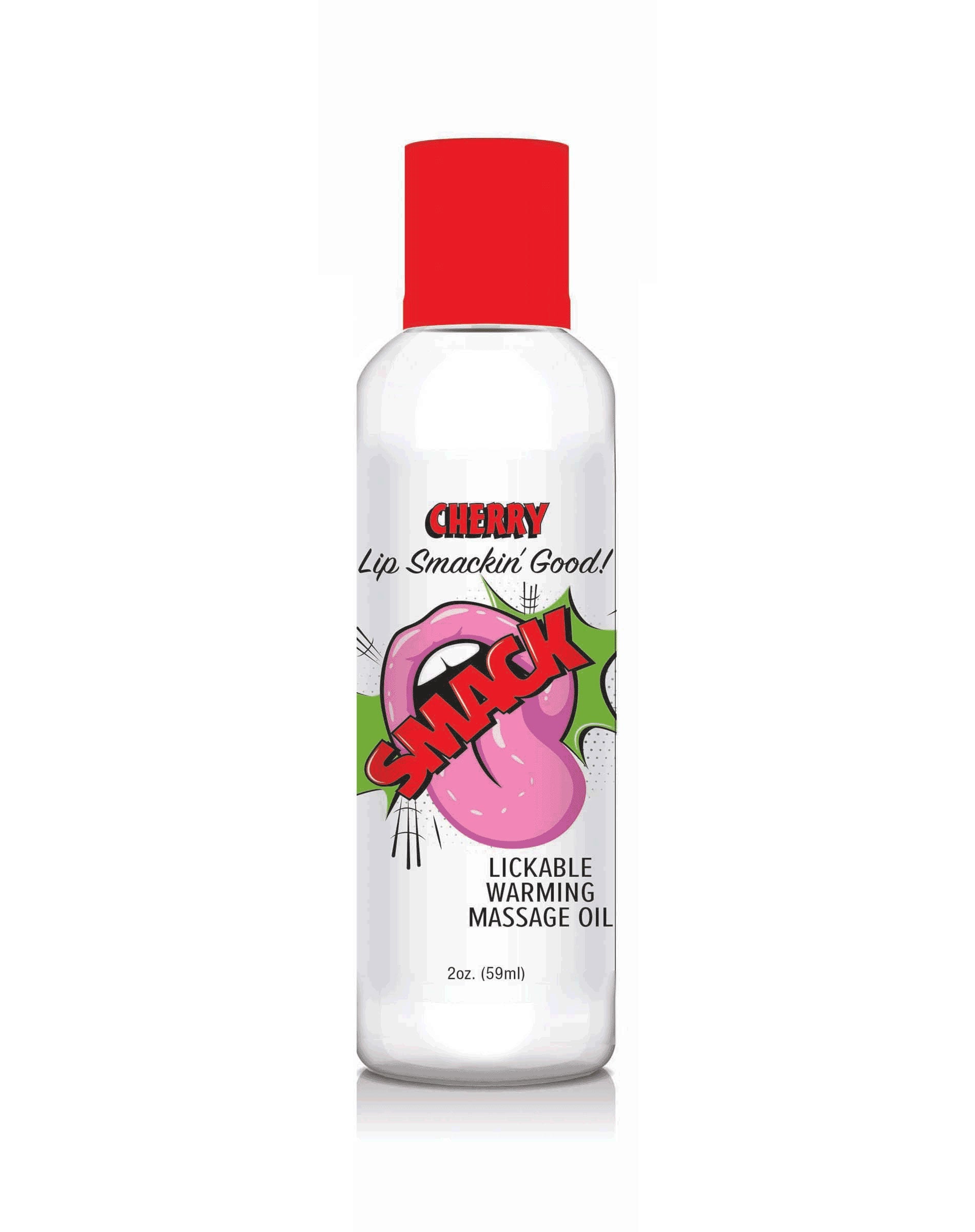 Smack Warming and Lickable Massage Oil - Cherry 2 Oz Luxe Ember Essentials