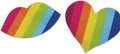 Nipplicious - Rainbow Nipple Pasties - Hearts and Lips Luxe Ember Essentials