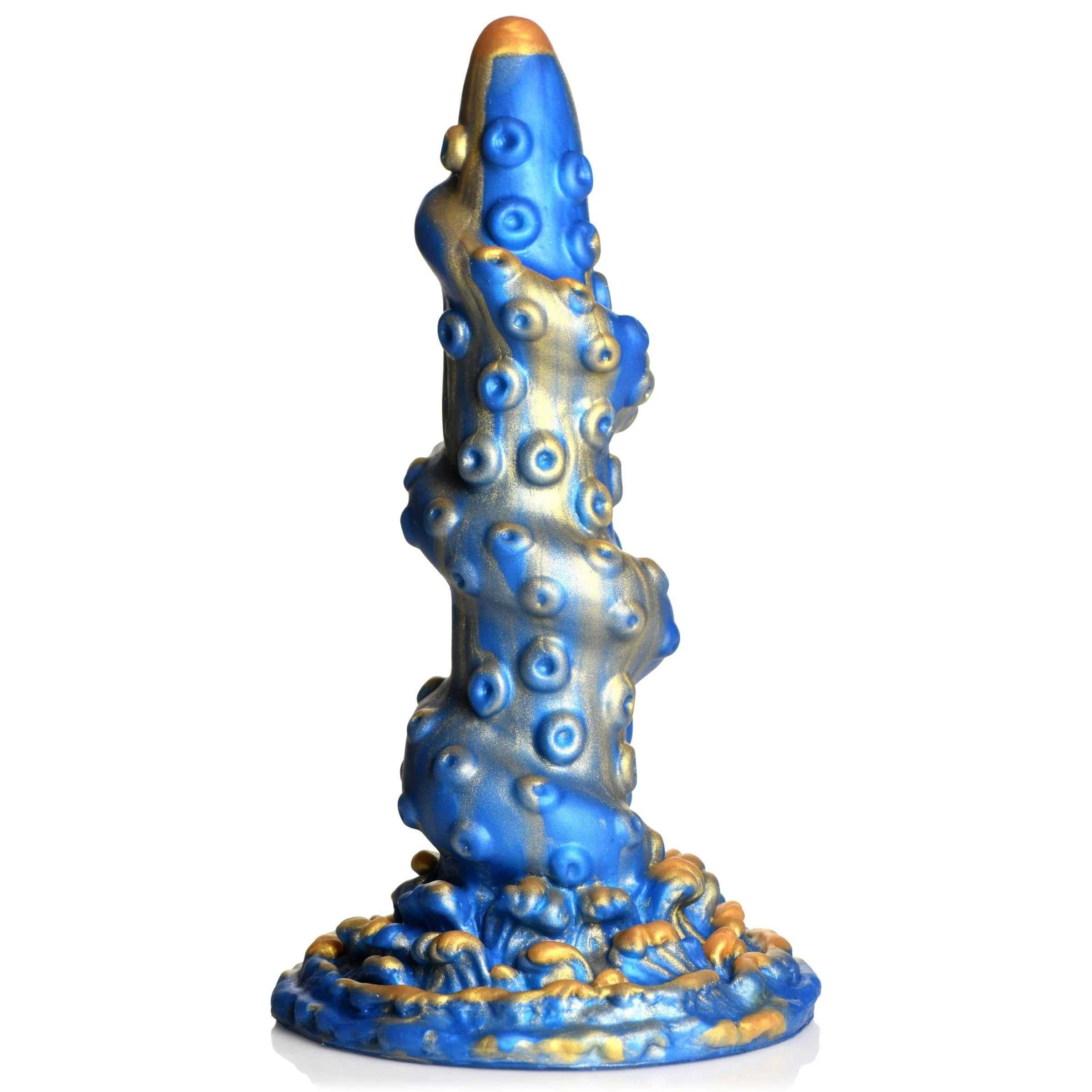 Lord Kraken Tentacled Silicone Dildo - Blue Luxe Ember Essentials