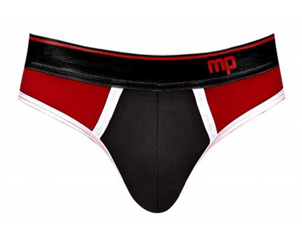 Retro Sport Panel Jock - L/ XL - Black/ Red Luxe Ember Essentials