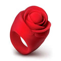Rose Ring Discreet Finger Vibrator - Red Luxe Ember Essentials