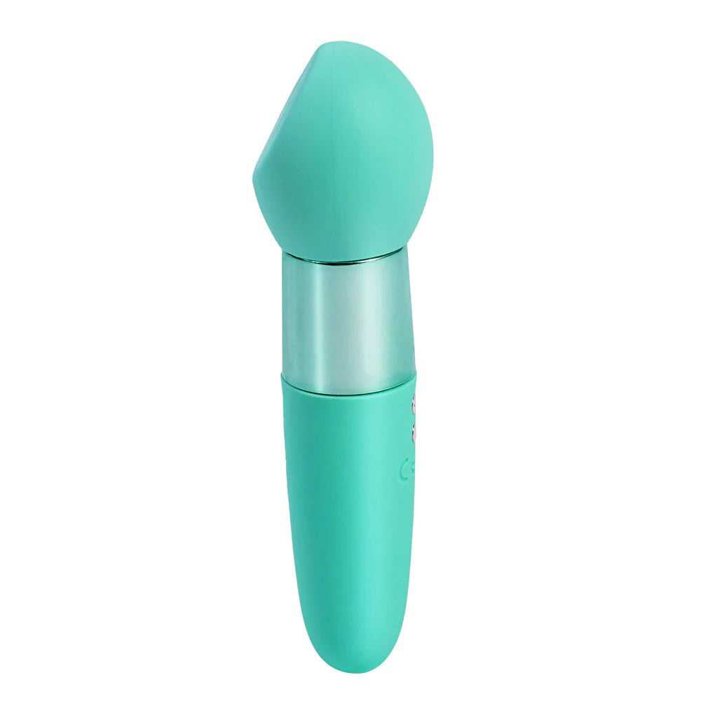 Rina Rechargeable Dual Motor Silicone 15- Function Vibrator - Green Luxe Ember Essentials