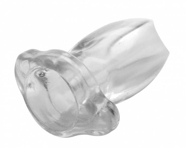Peephole Clear Hollow Anal Plug - Small Luxe Ember Essentials