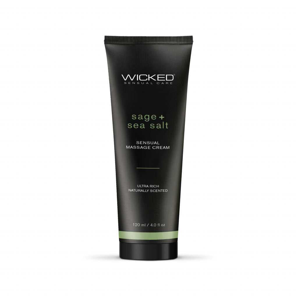 Sage and Sea Salt - Scented Sensual Massage Cream - 4 Oz Luxe Ember Essentials
