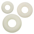 Alpha Glow-in-the-Dark Liquid Silicone 3 Ring Set - White Luxe Ember Essentials